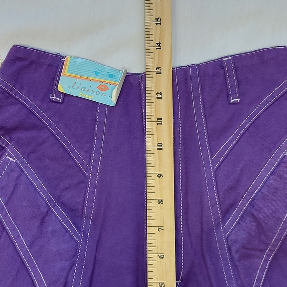 Liason Vintage NWT Purple Super High Rise Parachute Pants, 7 - Picture 8 of 10